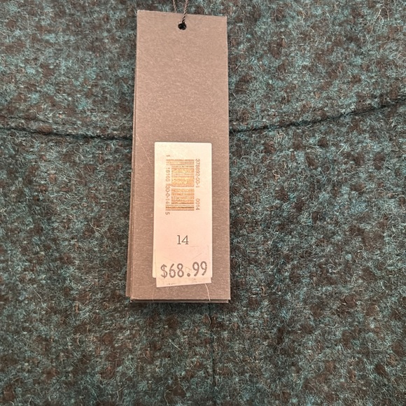 NWT-Banana Republic/Women’s green tweed skirt! never worn - Picture 5 of 5